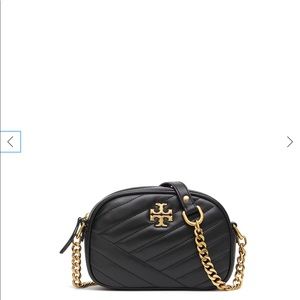 Tory Burch Kira small chevron crossbody bag black